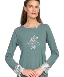 Vamp Χειμερινό Βαμβακερό Γυναικείο Νυχτικό Κωδ. 15034