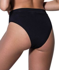 Bluepoint Γυναικείο Ψηλόμεσο Σλιπ Μαγιό Κωδ. 22065089-02 Μαύρο