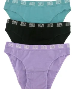 Ider Γυναικεία Βαμβακερά Σλιπ Μπικίνι 3Pack Με Εξωτερικό Λάστιχο Κωδ. 3076-1-3P