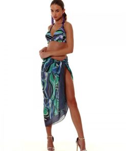 Bluepoint Μακρύ Παρεό Με Τύπωμα 'STYLE ME UP' Κωδ. 24083029