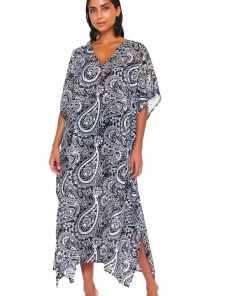 Bluepoint Μακρύ Παρεό Με 'V' Λαιμόκοψη 'HIPPIE CHIC' Κωδ. 24084007