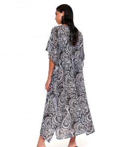 Bluepoint Μακρύ Παρεό Με 'V' Λαιμόκοψη 'HIPPIE CHIC' Κωδ. 24084007