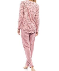 Pink Label Γυναικεία Πιτζάμα Με Πατιλέτα Και Ίσιο Παντελόνι Κωδ. W1162