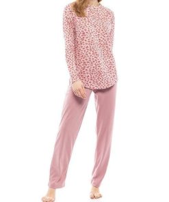 Pink Label Γυναικεία Πιτζάμα Με Πατιλέτα Και Ίσιο Παντελόνι Κωδ. W1162