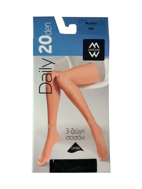 Me We Γυναικεία Ημιδιάφανα Σοσόνια 20Den 3 Ζεύγη Daily Κωδ. 1-1520