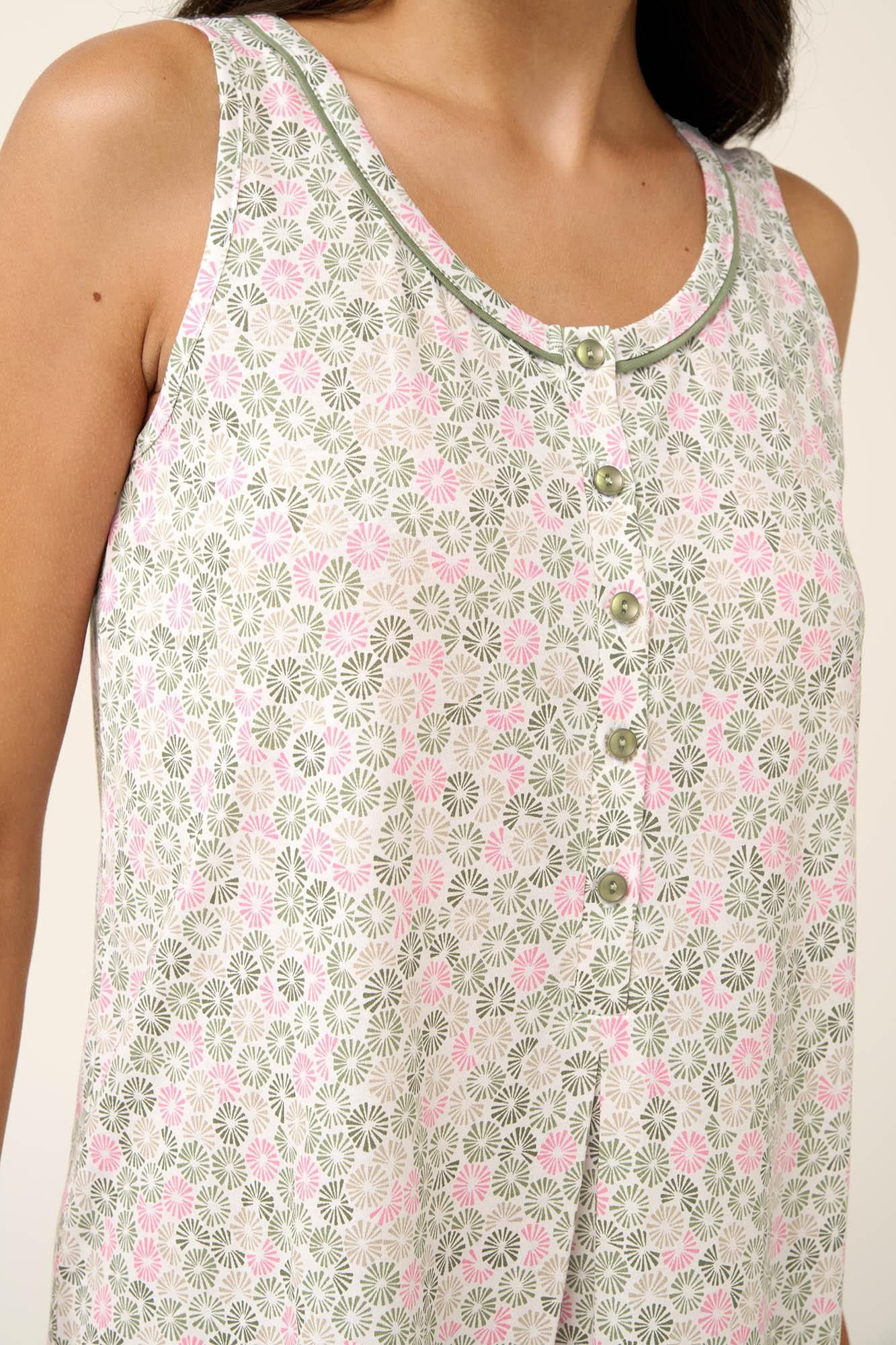 Vamp Γυναικείο Βαμβακερό Νυχτικό Εγκυμοσύνης και Θηλασμού Με Πατιλέτα Κωδ. 22243