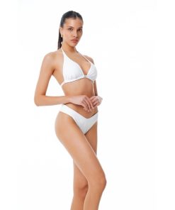 Bluepoint Brazilian Σλιπ Μπικίνι Μαγιό Σε High Leg Στυλ 'SOLIDS' Κωδ. 25065091 λευκό