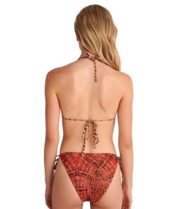BLU4U Γυναικείο Σλιπ Μαγιό Με Κορδονάκια 'RED FAN' Κωδ. 25365210