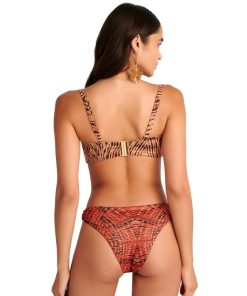 BLU4U Γυναικείο Σλιπ Μαγιό 'RED FAN' Κωδ. 25365212