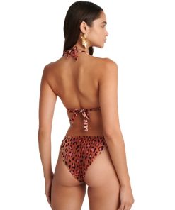 BLU4U Γυναικείο Σλιπ Μαγιό Με Φαρδιά Κορδονάκια 'PINK LEO' Κωδ. 25365286