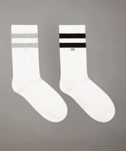 Calvin Klein Ανδρικές Μονόχρωμες Κάλτσες 2Pack Κωδ. 31399303 λευκες