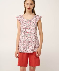 Vamp Καλοκαιρινή Γυναικεία Πιτζάμα Κάπρι Σειρά "Pilllow Talk" Κωδ. 24256