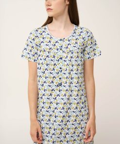 Vamp Γυναικείο Κοντομάνικο Βαμβακερό Νυχτικό Εγκυμοσύνης και Θηλασμού Με Πατιλέτα Κωδ. 24372