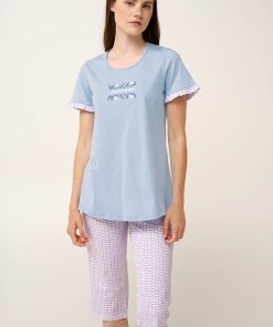 Vamp Καλοκαιρινή Γυναικεία Πιτζάμα Κάπρι Σειρά "Pilllow Talk" Κωδ. 24243