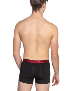 Med Ανδρικό Εσώρουχο Albie Boxer Κωδ. 2112214 μαυρο με κοκκινο λαστιχο