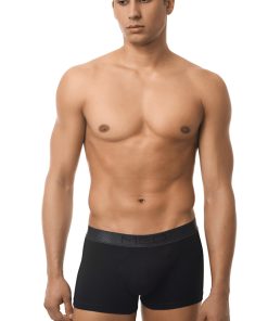 Med Ανδρικό Εσώρουχο Ryan 3D Side Panels Boxer Κωδ. 21122776 μαύρο με γκρι λαστιχο