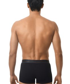 Med Ανδρικό Εσώρουχο Ryan 3D Side Panels Boxer Κωδ. 21122776 μαύρο με γκρι λαστιχο