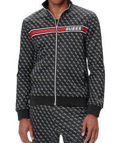 Guess Ανδρική Ζακέτα Φόρμας Με Λογότυπο All Over Κωδ. Z2BQ06FL04Q