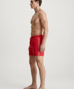 Calvin Klein Ανδρικό Μαγιό Σορτς Με Εσωτερικό Λάστιχο Και Πλαϊνή Τρέσα Με Το Logo Κωδ. LV00N61002 κοκκινο