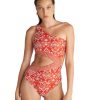 Blu4U Ολόσωμο Μαγιό Με Ένα Ώμο 'CORAL DAMASK' Κωδ. 26358420