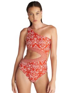 Blu4U Ολόσωμο Μαγιό Με Ένα Ώμο 'CORAL DAMASK' Κωδ. 26358420