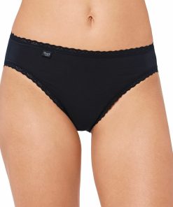 Sloggi Γυναικεία Σλιπ High Leg Go Crush 3Pack Με Δαντέλα Κωδ. 10219663 μαυρο-μαυρο-μαυρο
