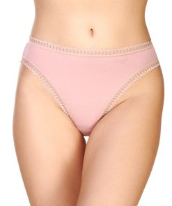 Sloggi Γυναικεία Σλιπ High Leg Go Crush 3Pack Με Δαντέλα Κωδ. 10219663 μαυρο-μαυρο-μαυρο