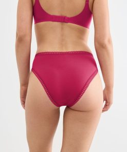 Sloggi Γυναικεία Σλιπ Mini Go Crush 3Pack Με Δαντέλα Κωδ. 10219685 κοκκινο-μπορντο-λαδι