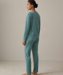 Galaxy Γυναικεία Χειμερινή Βελουτέ Πιτζάμα Homewear Με V Λαιμό Κωδ. 858-26