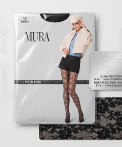 Mura Καλσόν Με Σχέδιο Δαντέλα Μαύρο 30 Den Κωδ. C4295