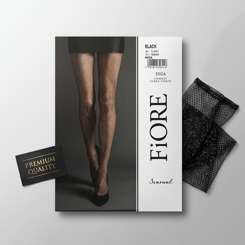 Fiore Καλσόν Δύχτι Σε Ασημί Λούρεξ Κωδ. 5041