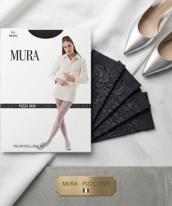 Mura Καλσόν Με Σχέδιο Δαντέλα Διάτρητη Μαύρο 30 Den Κωδ. C4200